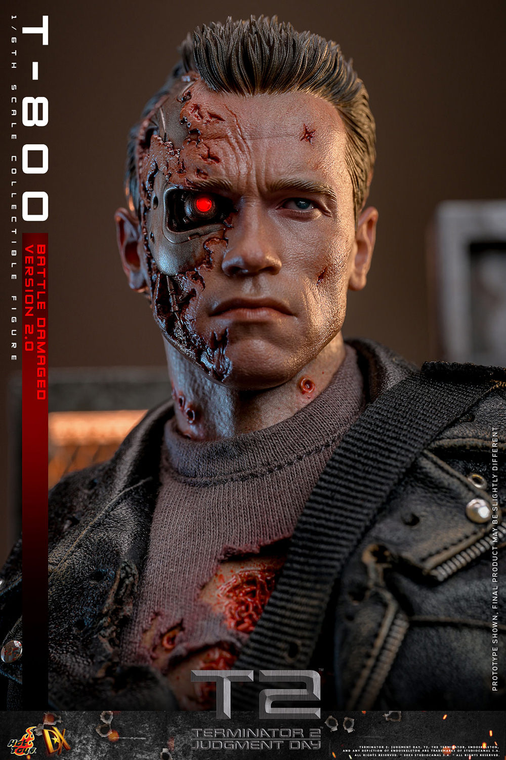 PRE-ORDER T-800 (Battle Damaged Version 2.0) Hot Toys