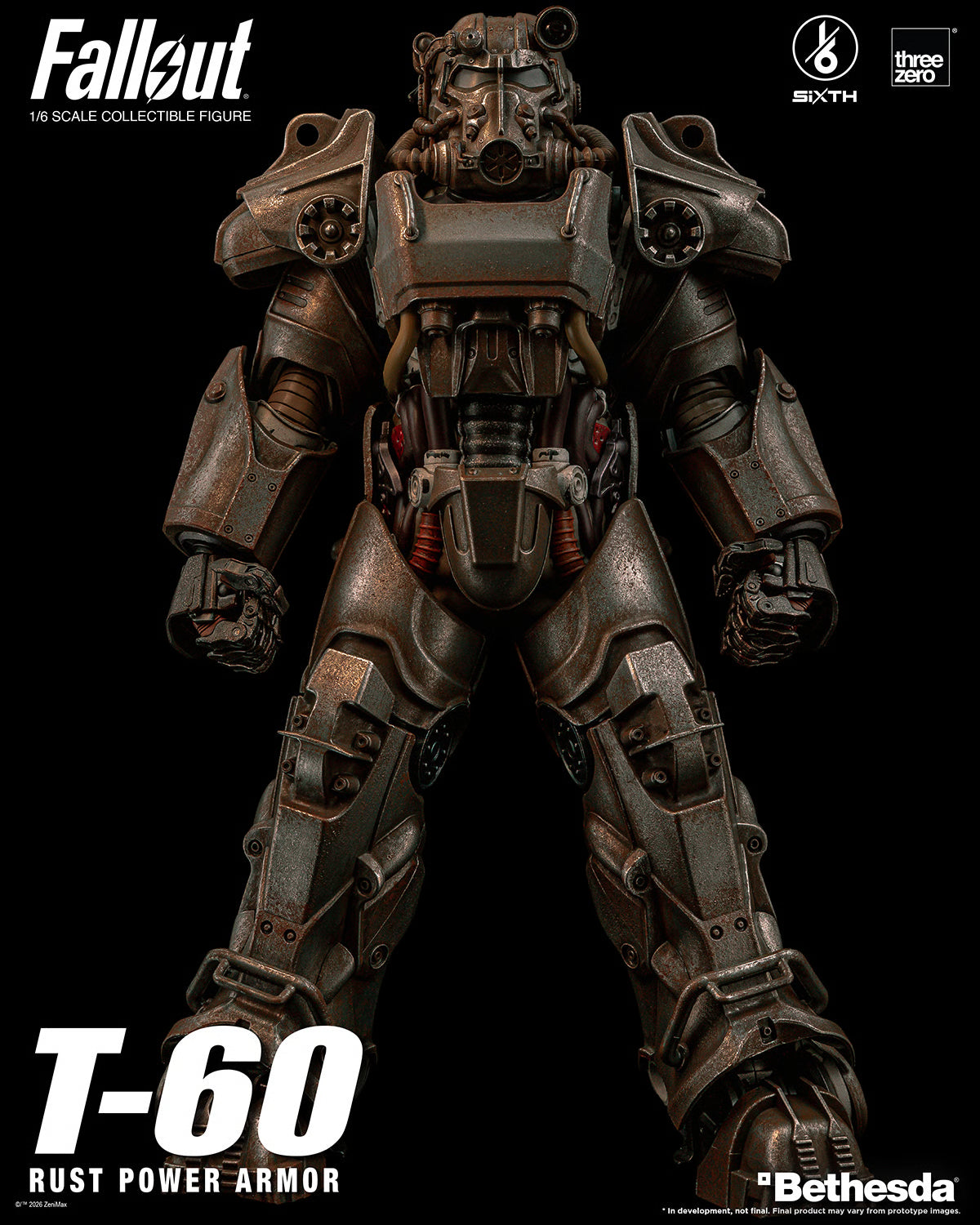 PRE-ORDER Threezero Fallout T-60 Rust Power Armor Sixth Scale Figure