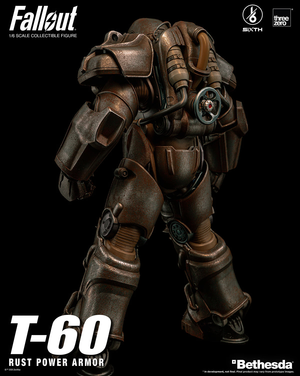PRE-ORDER Threezero Fallout T-60 Rust Power Armor Sixth Scale Figure