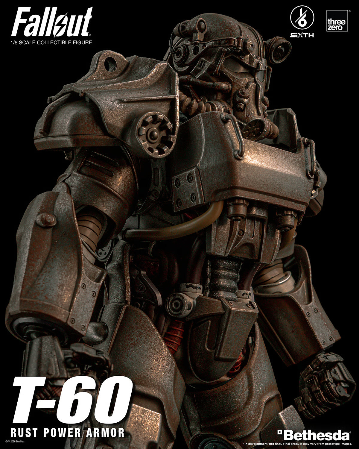 PRE-ORDER Threezero Fallout T-60 Rust Power Armor Sixth Scale Figure