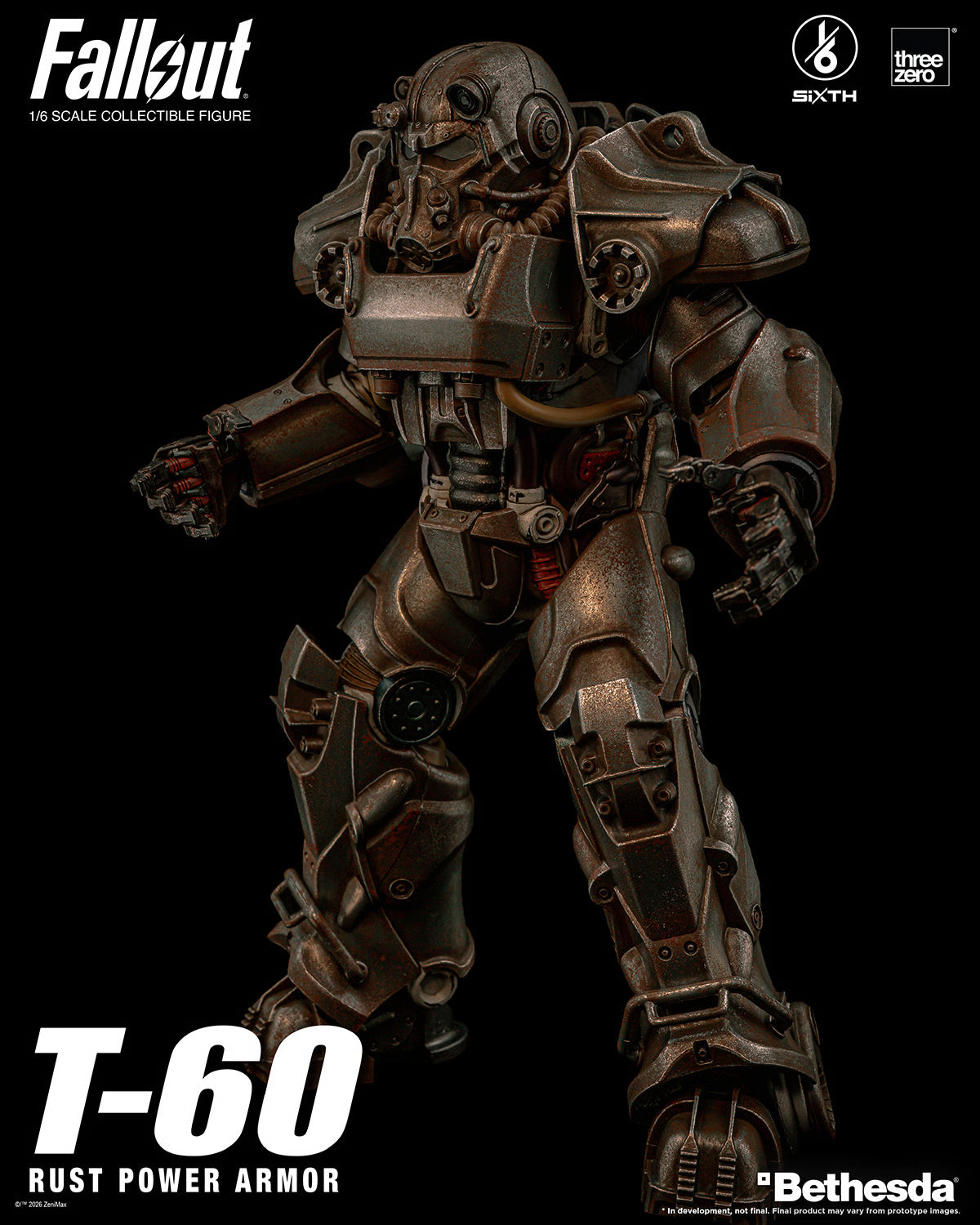 PRE-ORDER Threezero Fallout T-60 Rust Power Armor Sixth Scale Figure