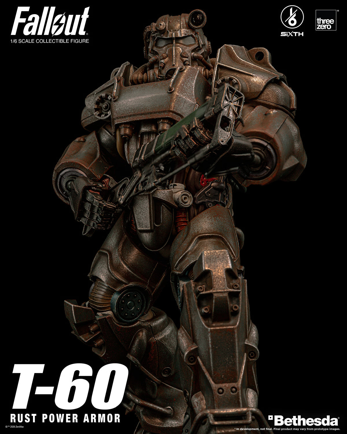 PRE-ORDER Threezero Fallout T-60 Rust Power Armor Sixth Scale Figure