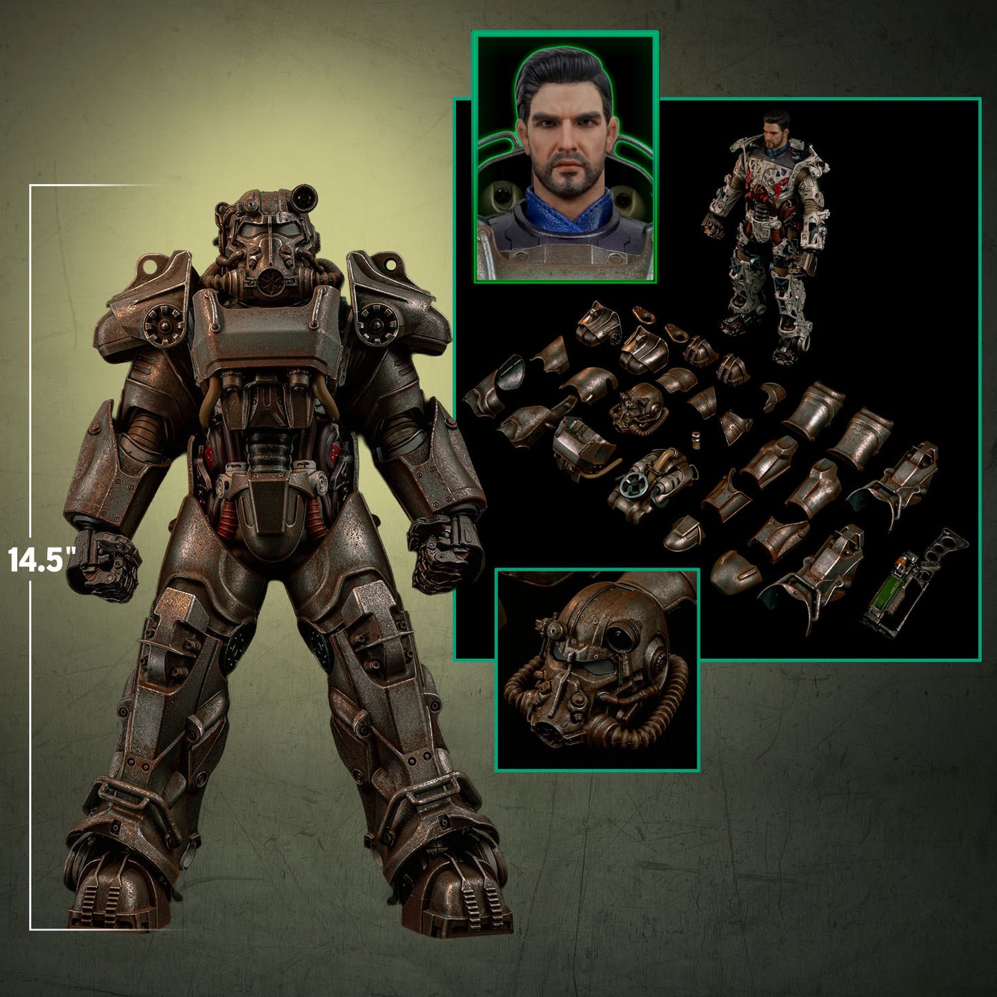 PRE-ORDER Threezero Fallout T-60 Rust Power Armor Sixth Scale Figure