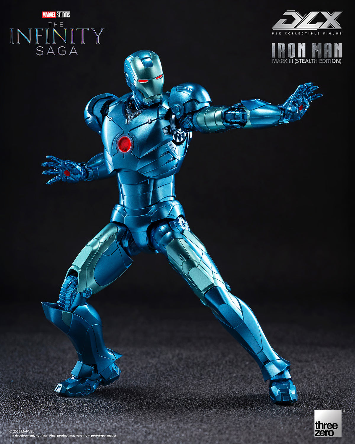 PRE-ORDER Threezero DLX Iron Man Mark 3 Stealth Edition Figure
