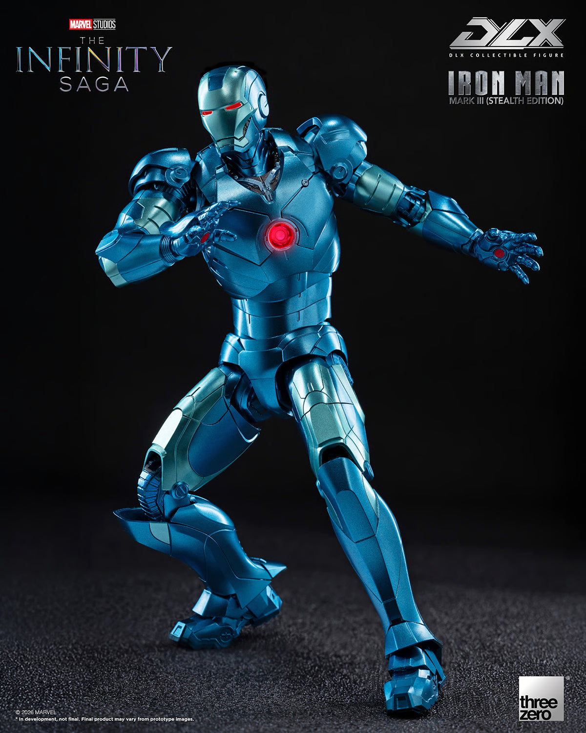 PRE-ORDER Threezero DLX Iron Man Mark 3 Stealth Edition Figure