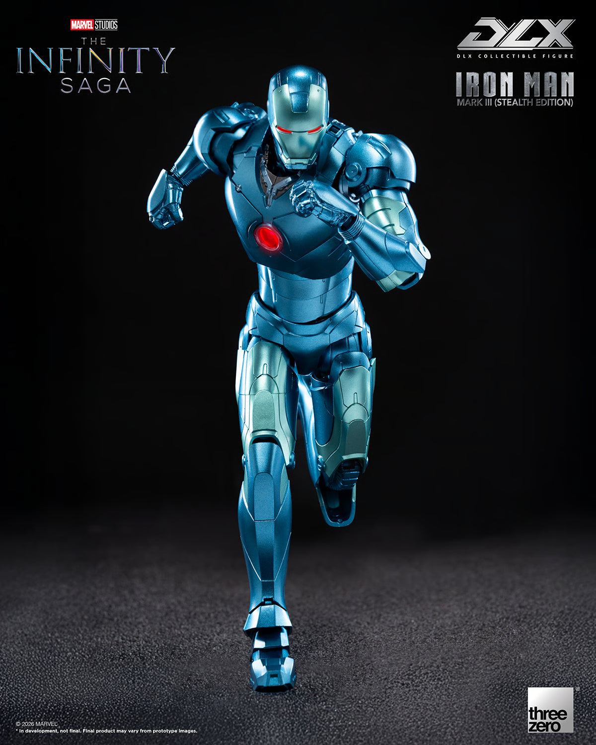 PRE-ORDER Threezero DLX Iron Man Mark 3 Stealth Edition Figure