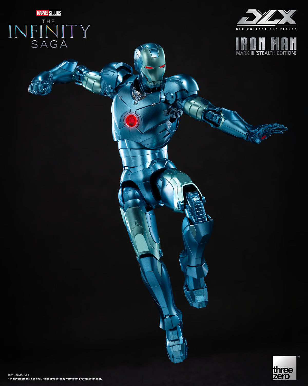 PRE-ORDER Threezero DLX Iron Man Mark 3 Stealth Edition Figure