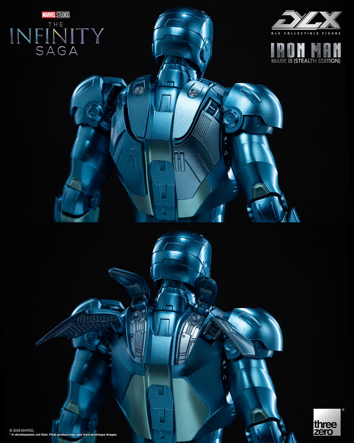PRE-ORDER Threezero DLX Iron Man Mark 3 Stealth Edition Figure