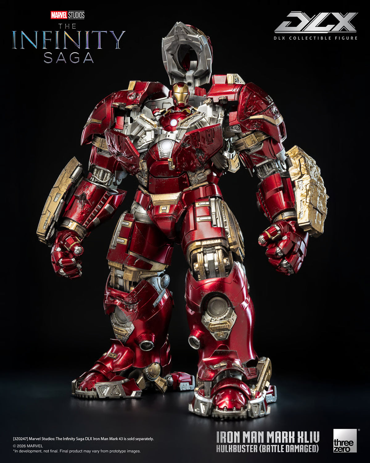PRE-ORDER Threezero Deluxe Iron Man Mark 44 Hulkbuster Battle Damaged