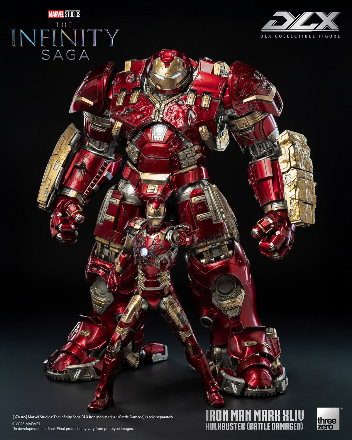 PRE-ORDER Threezero Deluxe Iron Man Mark 44 Hulkbuster Battle Damaged
