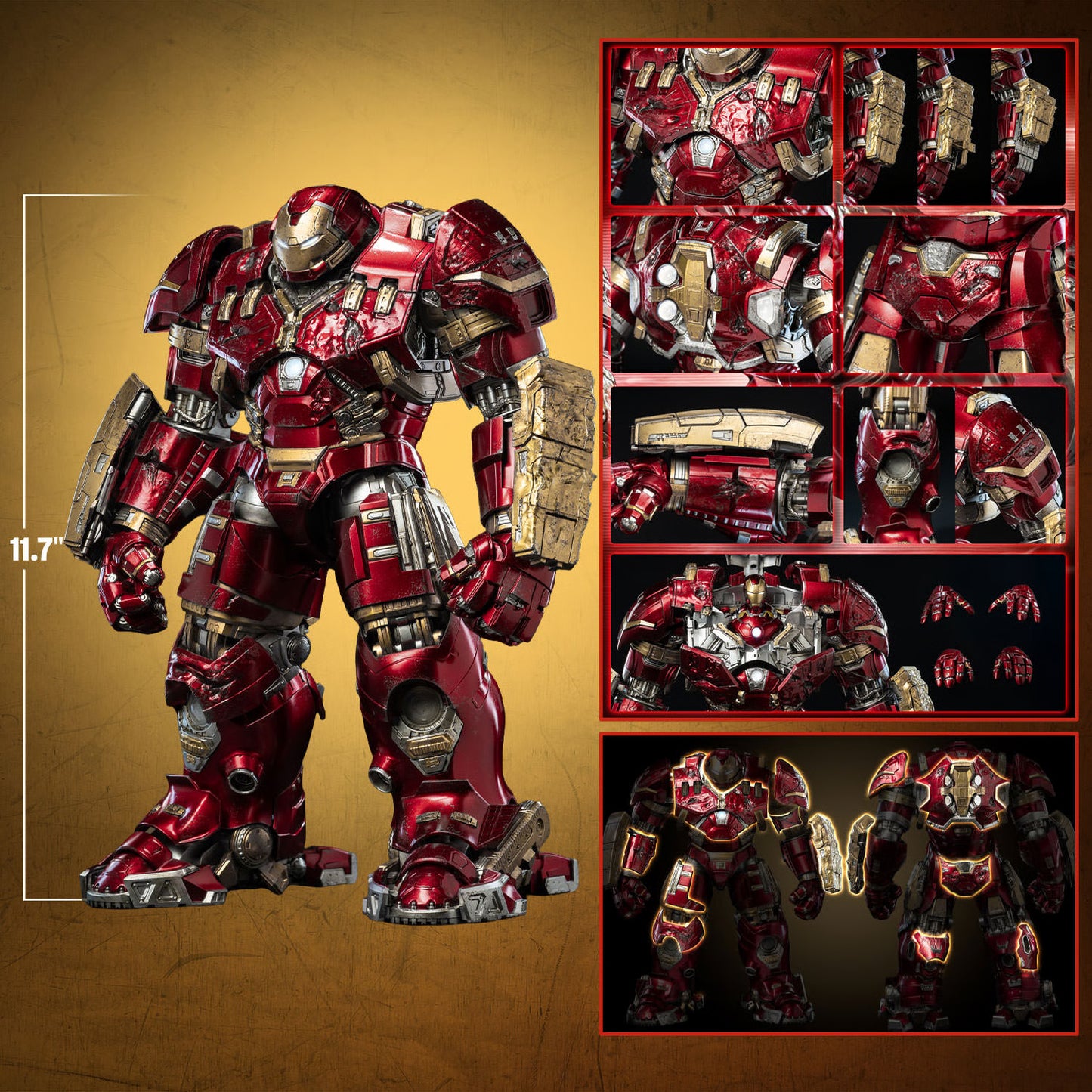 PRE-ORDER Threezero Deluxe Iron Man Mark 44 Hulkbuster Battle Damaged