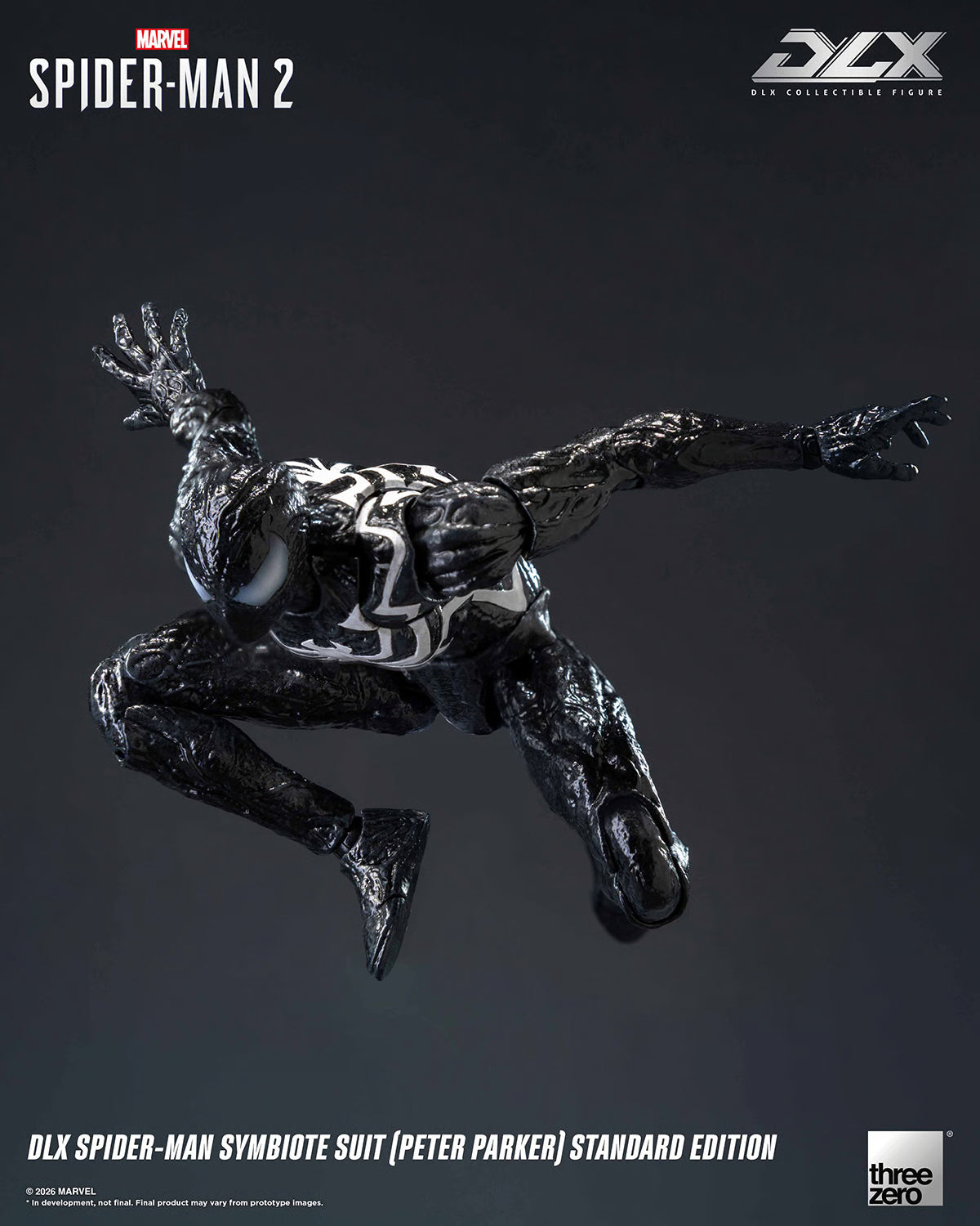 PRE-ORDER DLX Spider-Man Symbiote Suit (Peter Parker) Action Figure Threezero