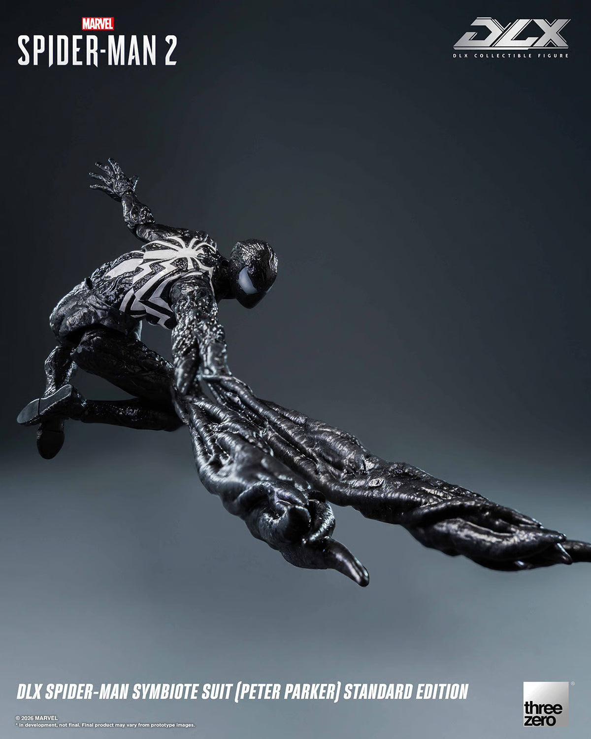 PRE-ORDER DLX Spider-Man Symbiote Suit (Peter Parker) Action Figure Threezero