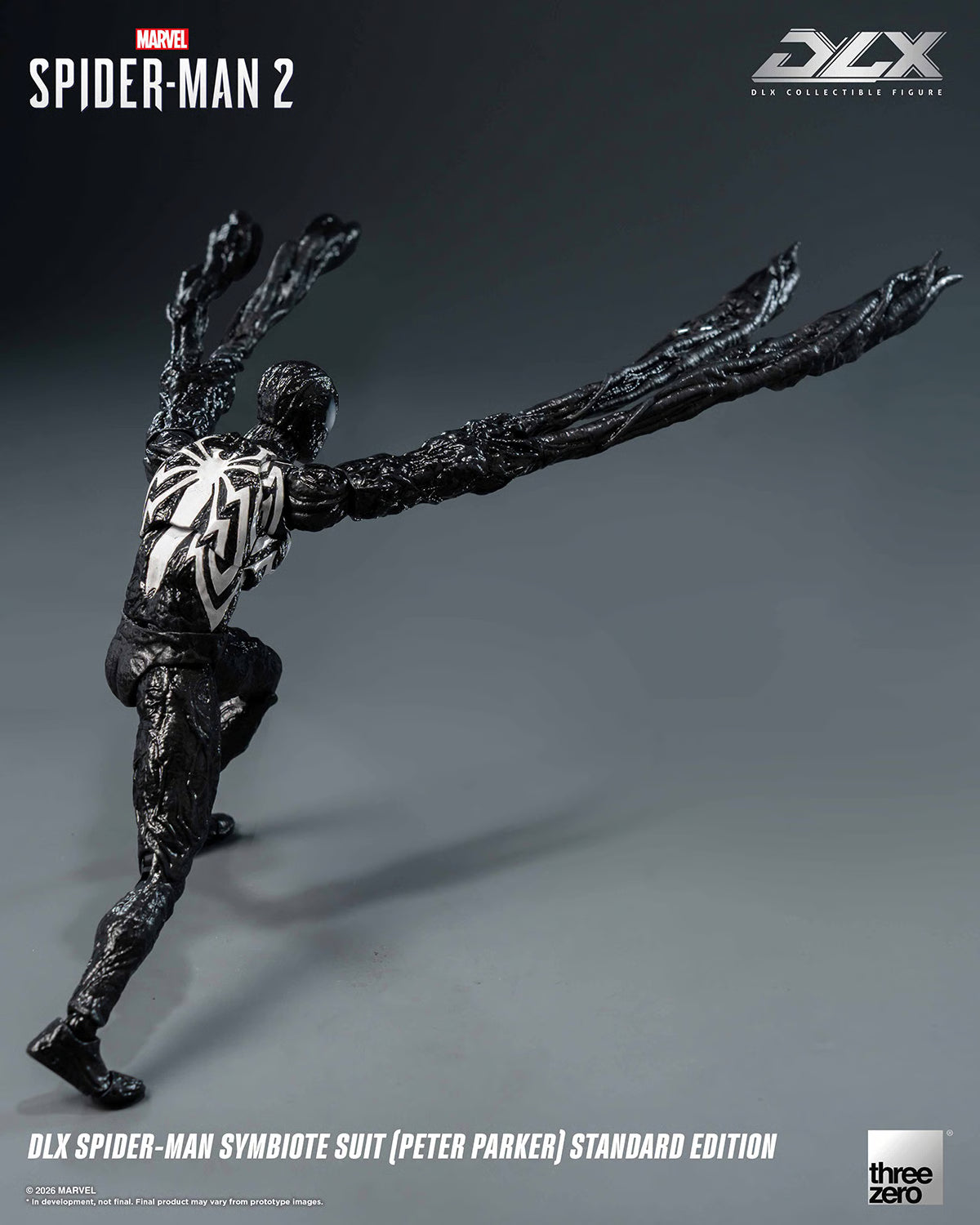PRE-ORDER DLX Spider-Man Symbiote Suit (Peter Parker) Action Figure Threezero