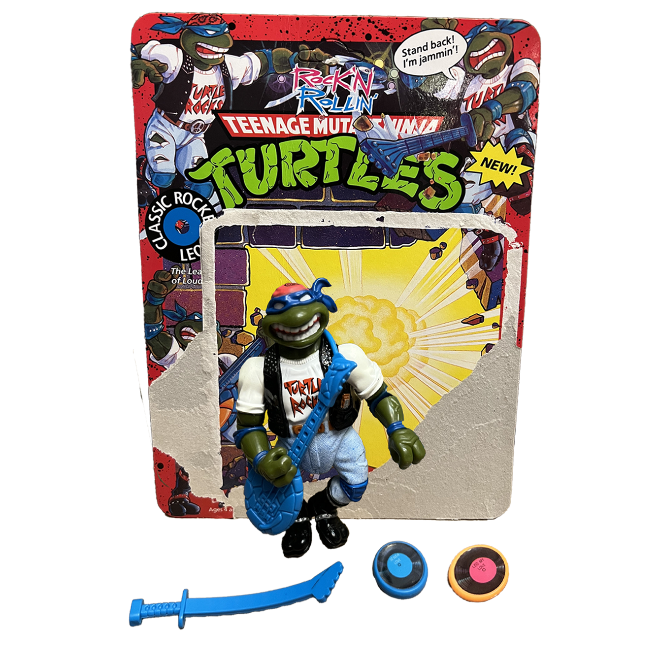 TMNT 1991 Classic Rock Leo Action Figure Teenage Mutant Ninja Turtles Playmates