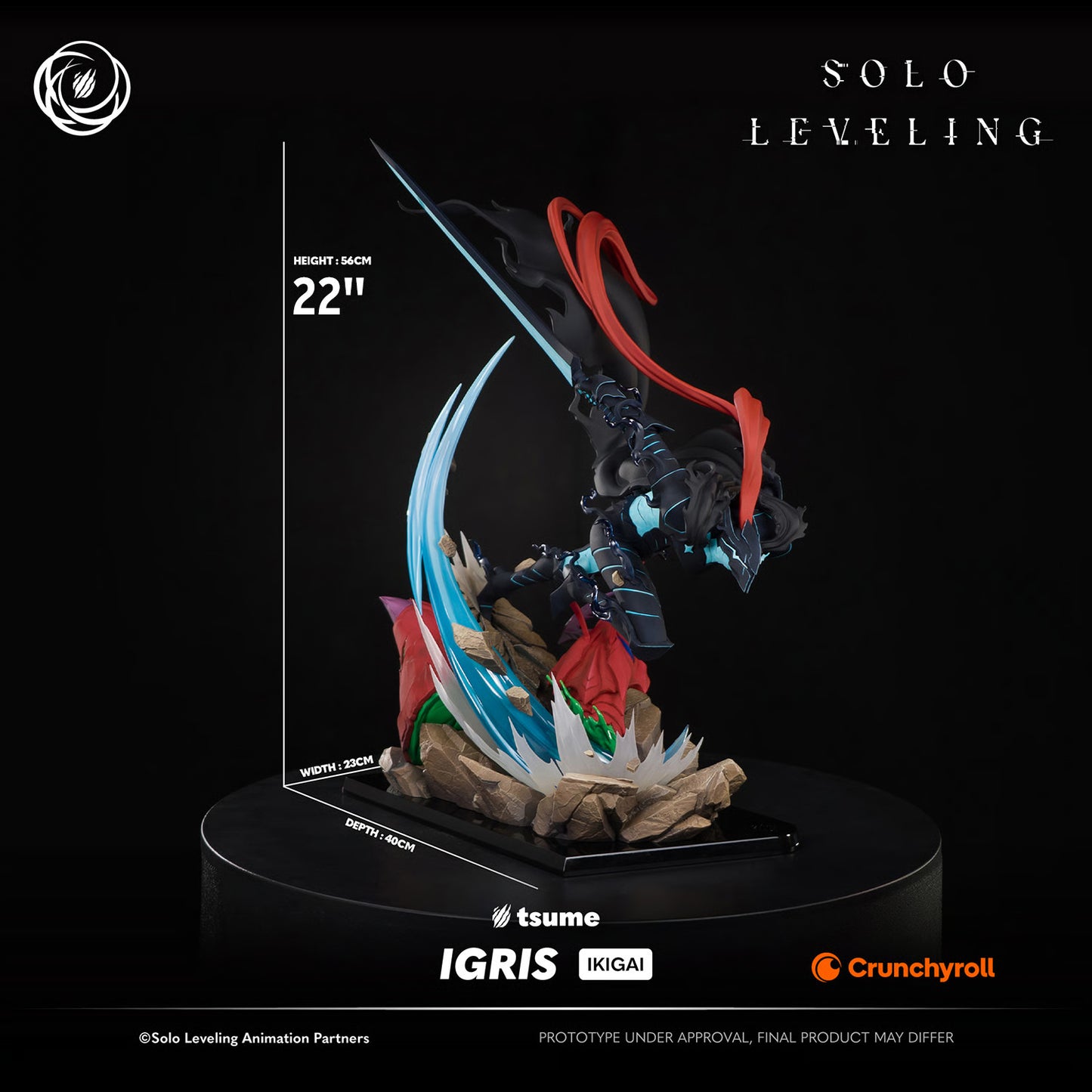 PRE-ORDER Tsume Art Solo Leveling Igris 1/6 Scale Statue