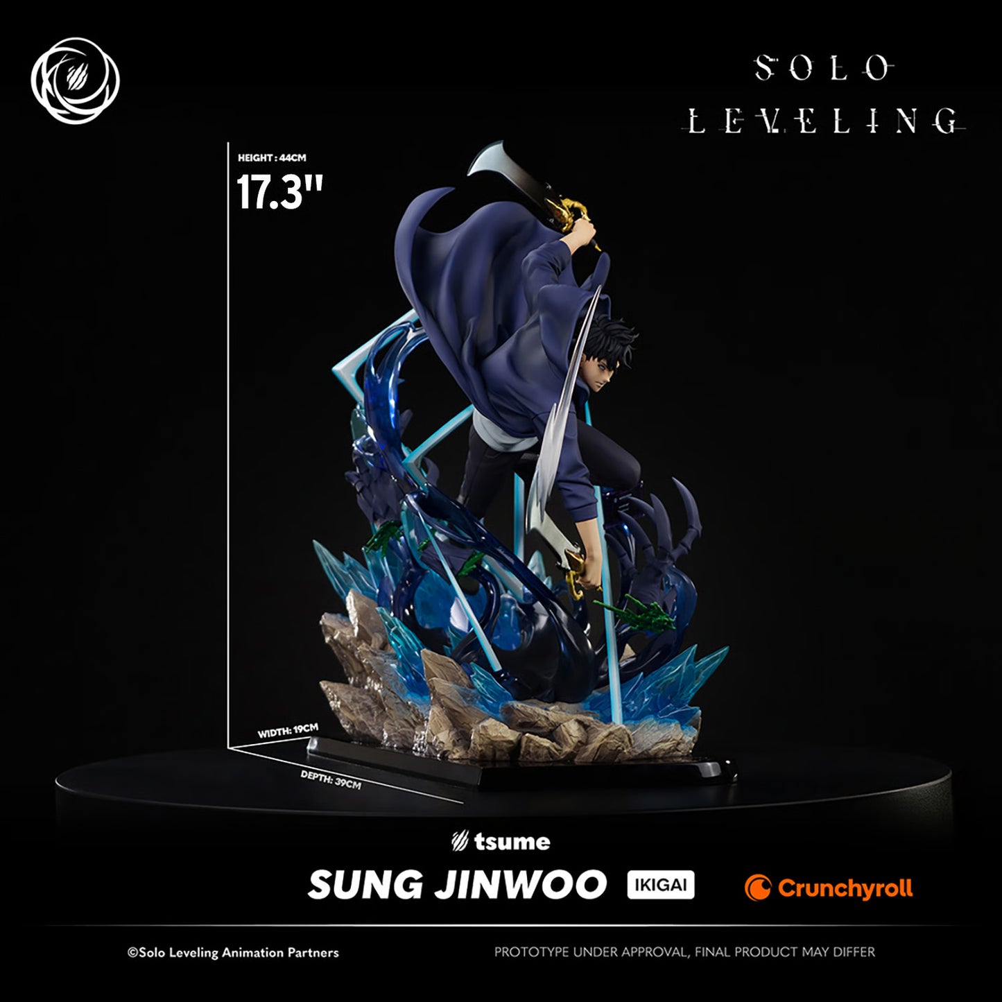 PRE-ORDER Tsume Art Solo Leveling Sung Jinwoo 1/6th Scale Statue