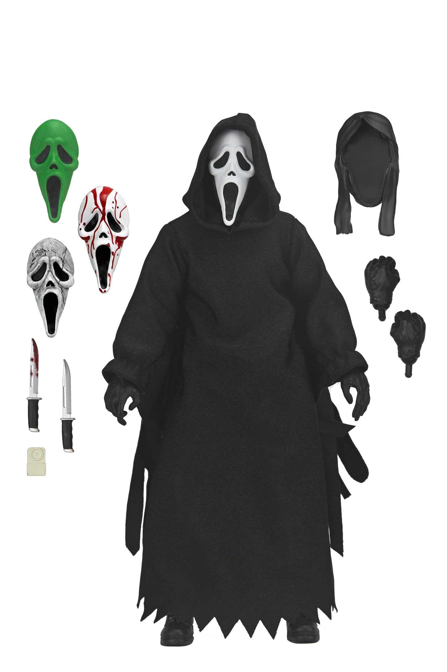GHOST FACE – 8” CLOTHED ACTION FIGURE – GHOST FACE