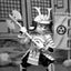 PRE-ORDER USAGI YOJIMBO - 7 IN SCALE ACTION FIGURE - SAMURAI USAGI YOJIMBO BLACK & WHITE FIGURE