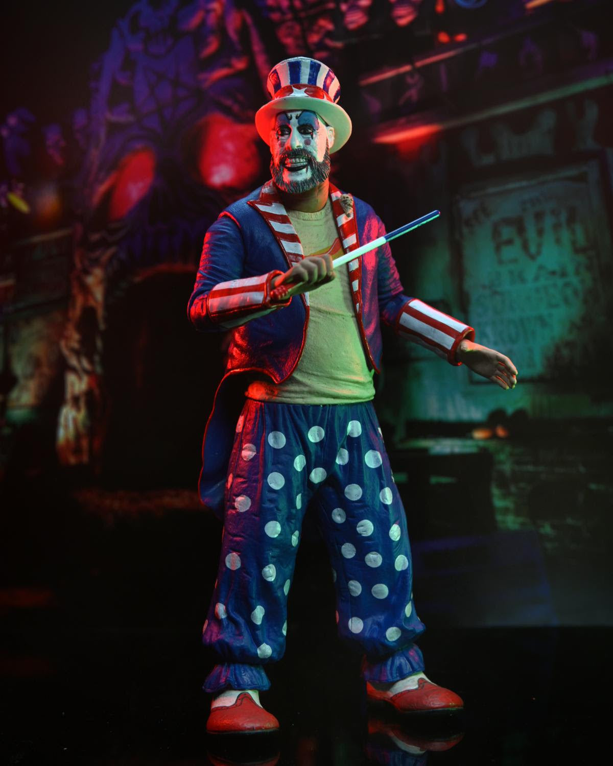 House of 1000 Corpses - 7" Scale Action Figure - Captain Spaulding (Tailcoat) 20th Anniversary Figure