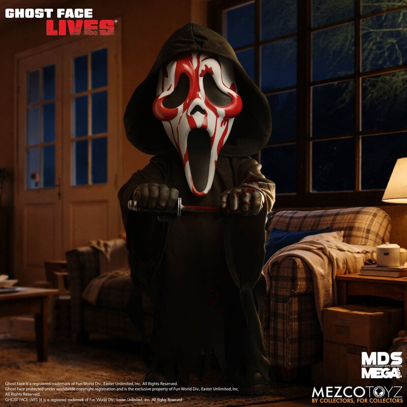 PRE-ORDER Mezco MDS Mega Scale Bloody Ghost Face 15-Inch Figure