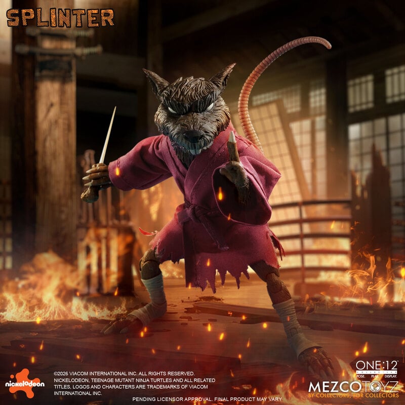 PRE-ORDER Mezco One:12 Collective Teenage Mutant Ninja Turtles Splinter