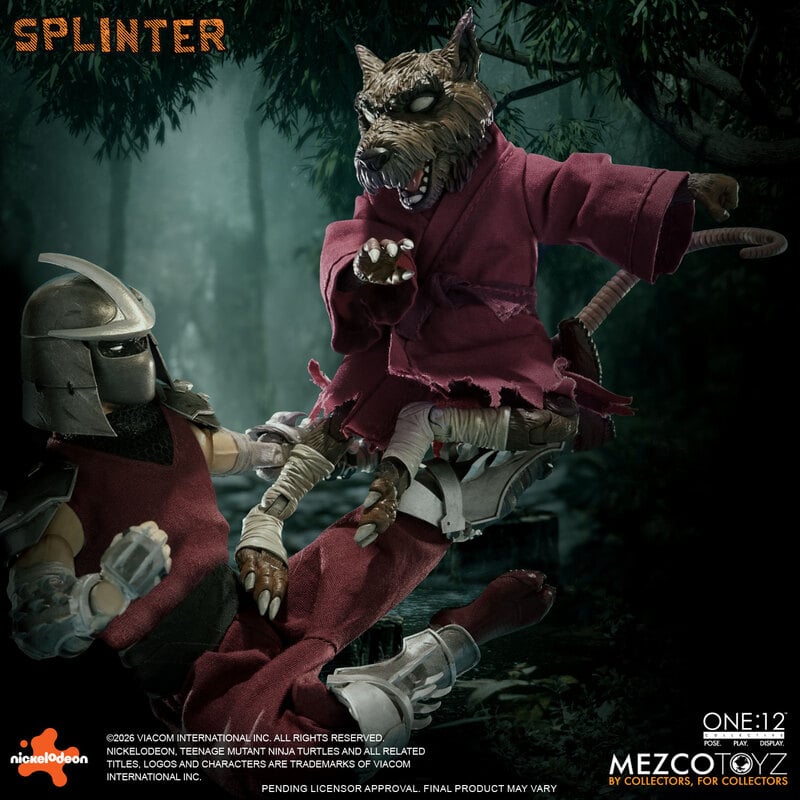 PRE-ORDER Mezco One:12 Collective Teenage Mutant Ninja Turtles Splinter
