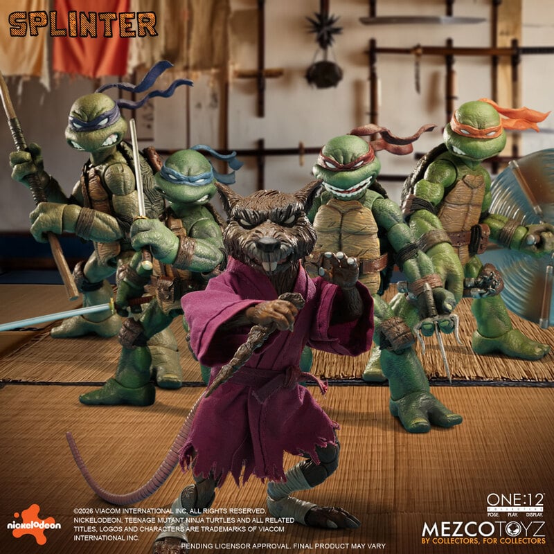 PRE-ORDER Mezco One:12 Collective Teenage Mutant Ninja Turtles Splinter