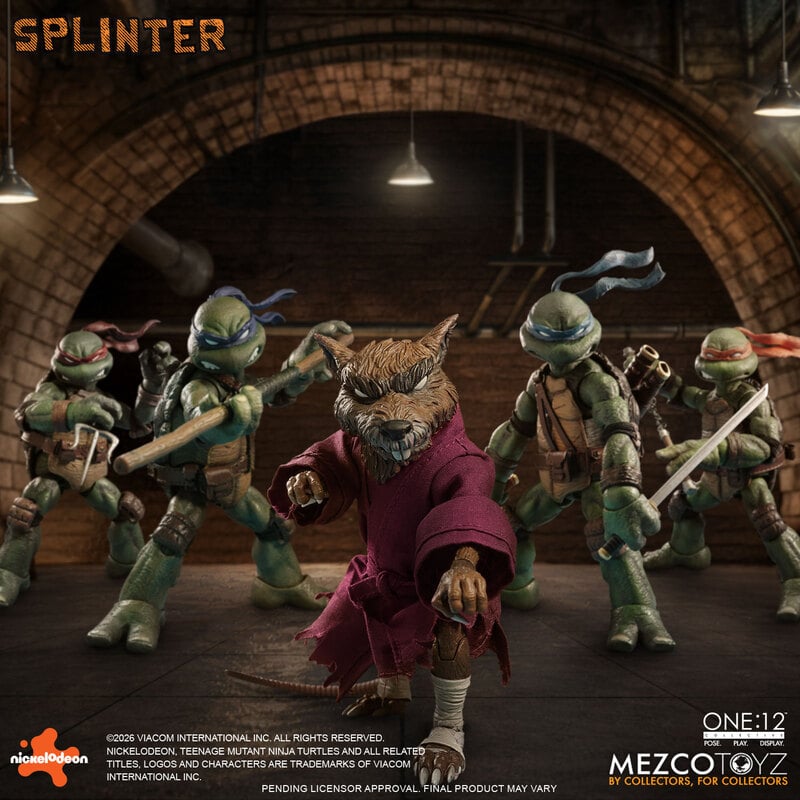 PRE-ORDER Mezco One:12 Collective Teenage Mutant Ninja Turtles Splinter