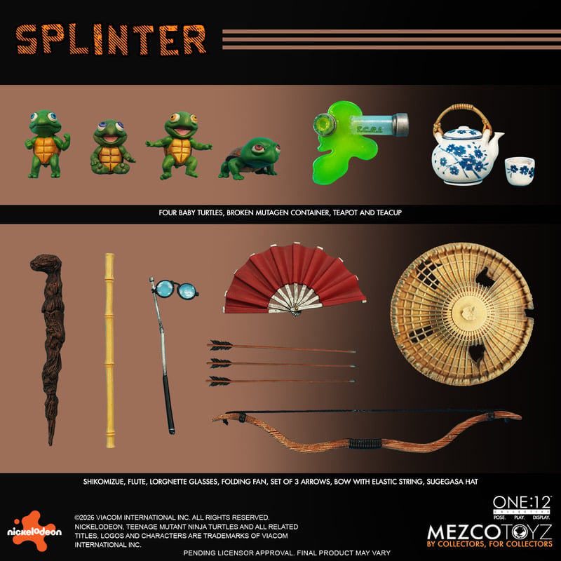 PRE-ORDER Mezco One:12 Collective Teenage Mutant Ninja Turtles Splinter