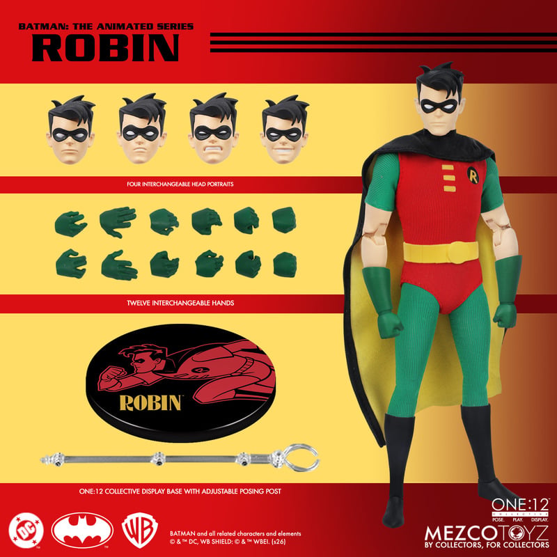 PRE-ORDER Mezco One:12 Collective Batman: The Animated Series Robin Action Figure