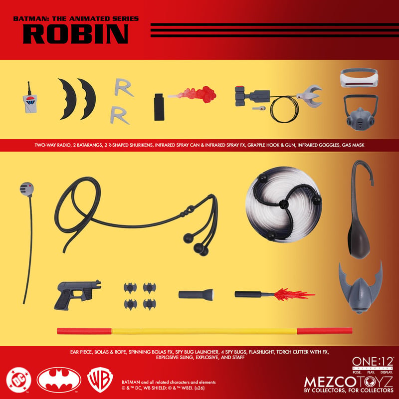 PRE-ORDER Mezco One:12 Collective Batman: The Animated Series Robin Action Figure