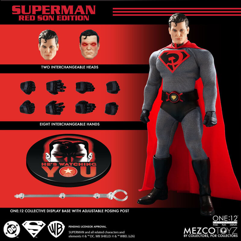 PRE-ORDER Mezco One:12 Collective DC Comics Red Son Superman Action Figure