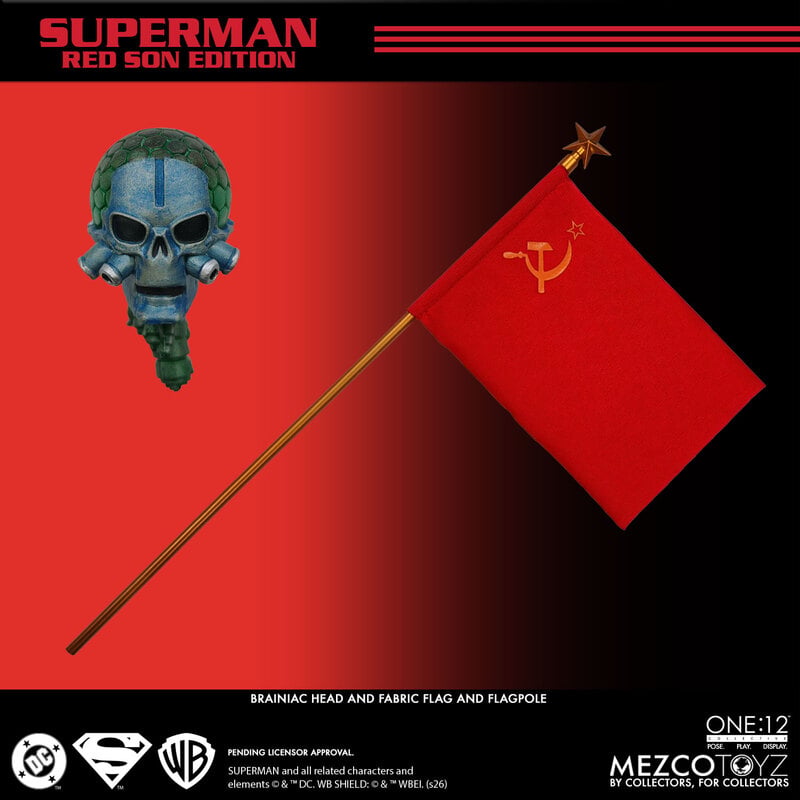 PRE-ORDER Mezco One:12 Collective DC Comics Red Son Superman Action Figure