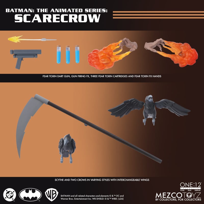 PRE-ORDER Mezco Toyz ONE:12 Collective DC Batman The Animated Series Scarecrow Figure