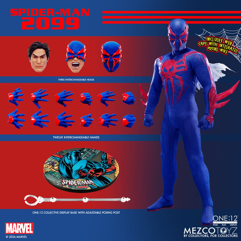 PRE-ORDER Mezco Toyz One:12 Marvel Spider-Man 2099 Action Figure