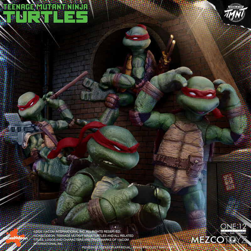 PRE-ORDER Mezco One:12 Collective Teenage Mutant Ninja Turtles Boxed Set