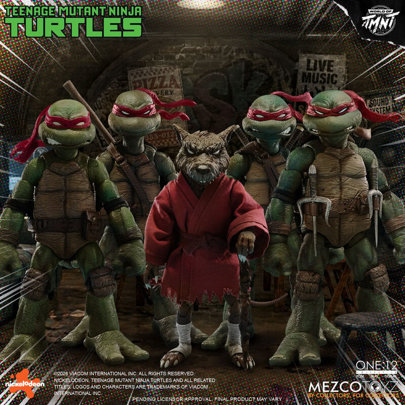 PRE-ORDER Mezco One:12 Collective Teenage Mutant Ninja Turtles Boxed Set