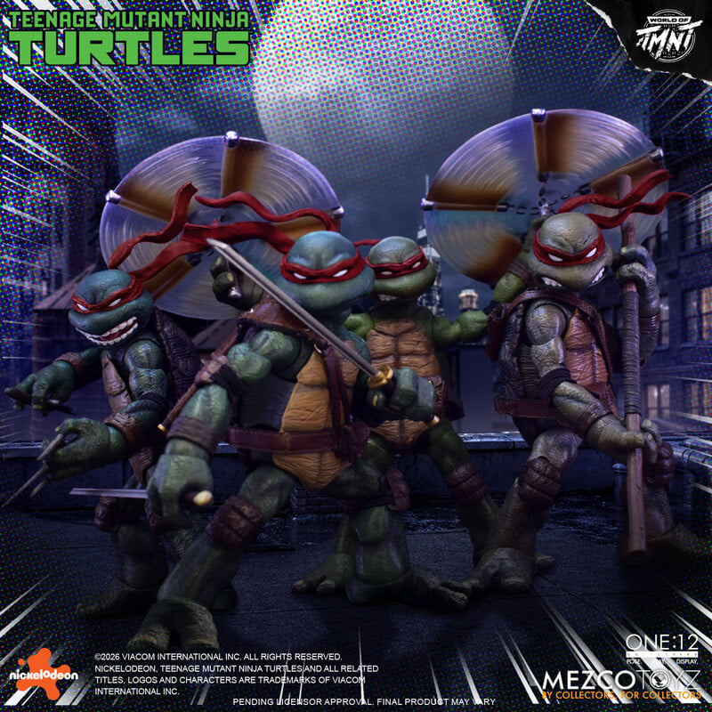 PRE-ORDER Mezco One:12 Collective Teenage Mutant Ninja Turtles Boxed Set