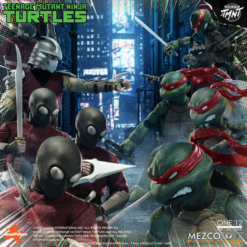 PRE-ORDER Mezco One:12 Collective Teenage Mutant Ninja Turtles Boxed Set