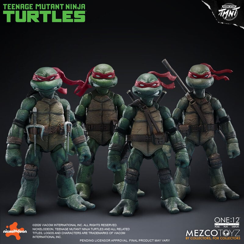 PRE-ORDER Mezco One:12 Collective Teenage Mutant Ninja Turtles Boxed Set