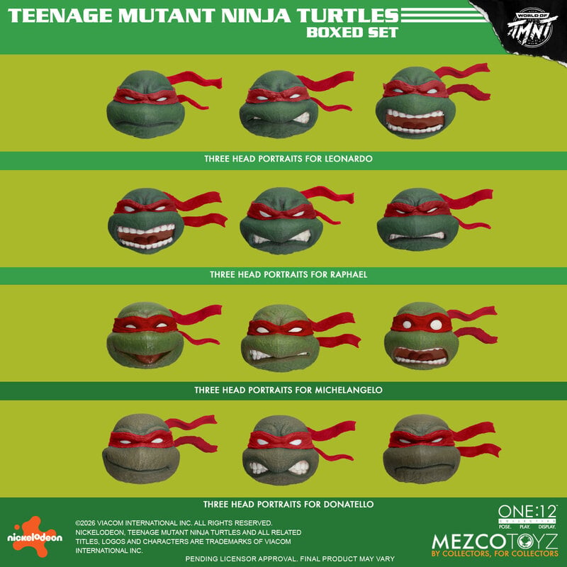 PRE-ORDER Mezco One:12 Collective Teenage Mutant Ninja Turtles Boxed Set