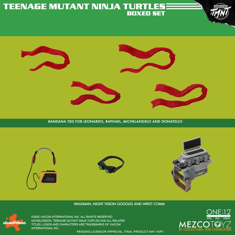 PRE-ORDER Mezco One:12 Collective Teenage Mutant Ninja Turtles Boxed Set