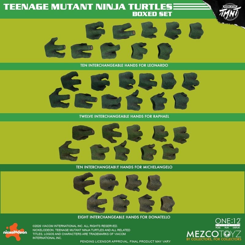 PRE-ORDER Mezco One:12 Collective Teenage Mutant Ninja Turtles Boxed Set