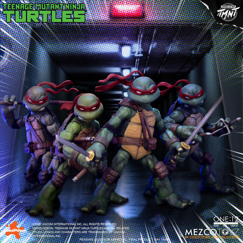 PRE-ORDER Mezco One:12 Collective Teenage Mutant Ninja Turtles Boxed Set