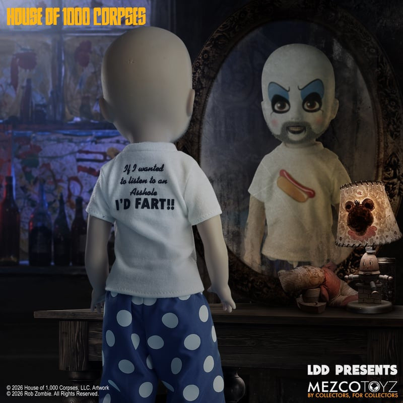 PRE-ORDER Mezco Living Dead Dolls Presents House of 1000 Corpses Captain Spaulding
