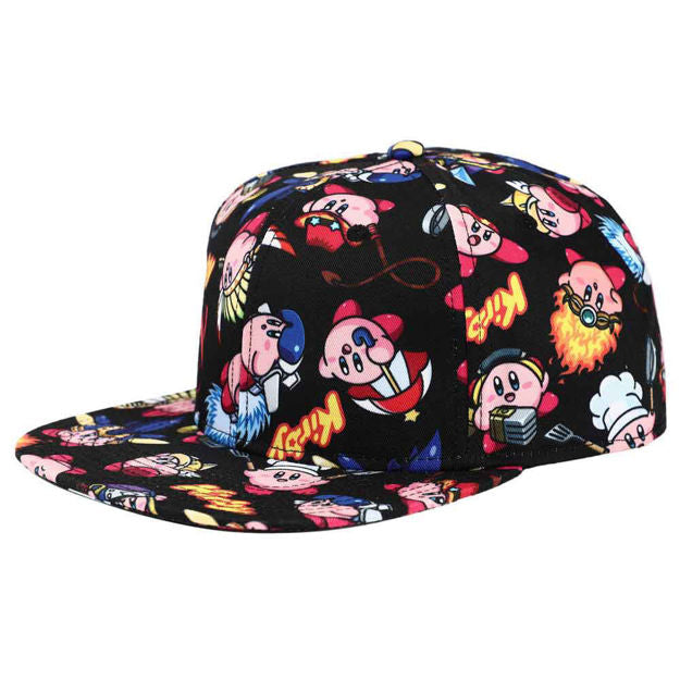 KIRBY POWERED UP AOP SUBLIMATED FLAT BILL SNAPBACK