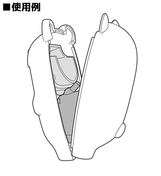 Nendoroid More Kigurumi Face Parts Case (Bunny Happiness 02)