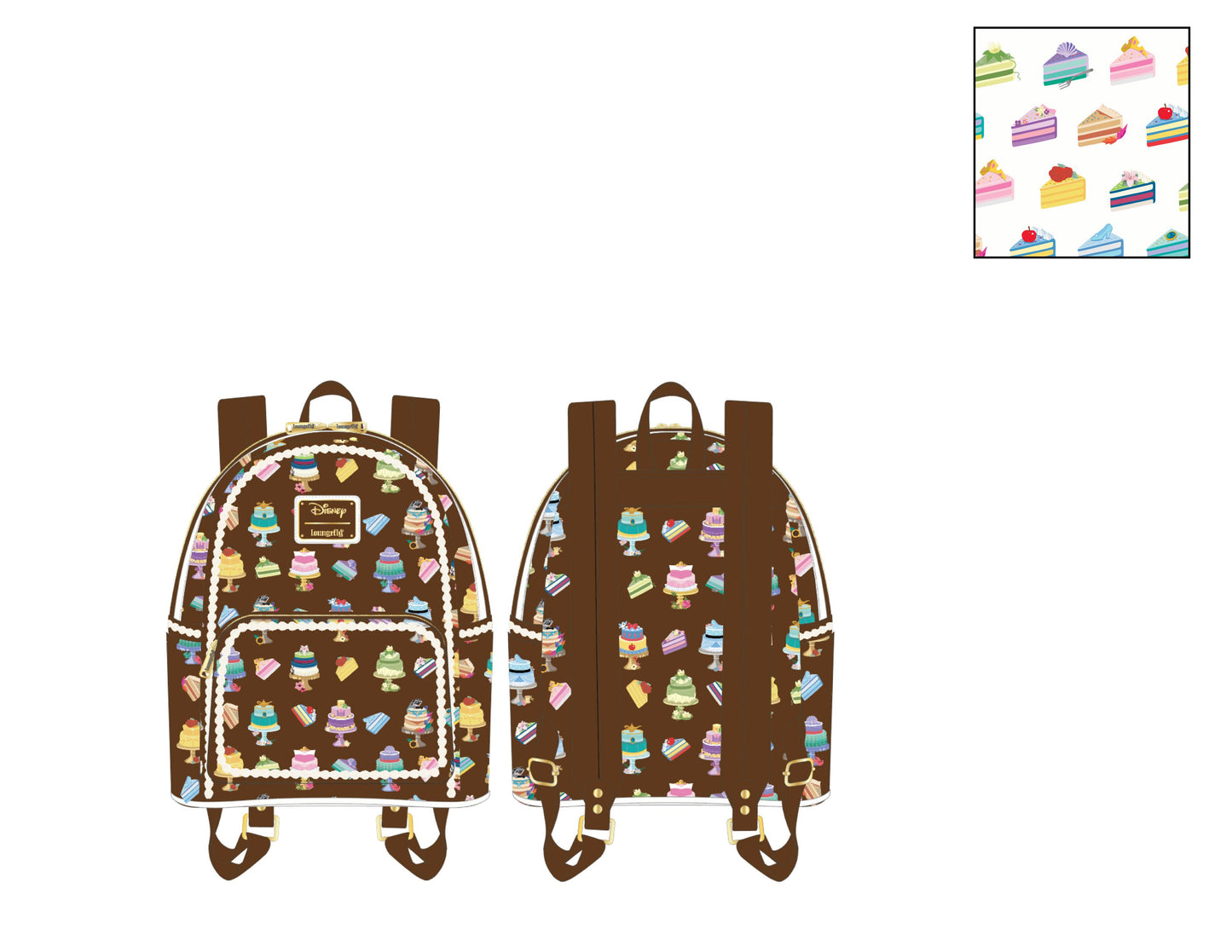 Princess Cakes Mini Backpack Loungefly