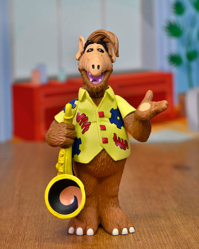 Alf – 6” Scale Action Figure – Toony Classic Alf with Saxophone